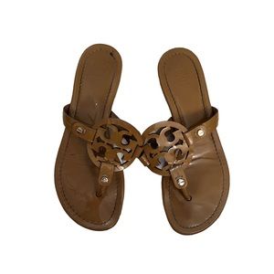 Tory Burch Miller Sandals, Sand, 6.5 Women’s